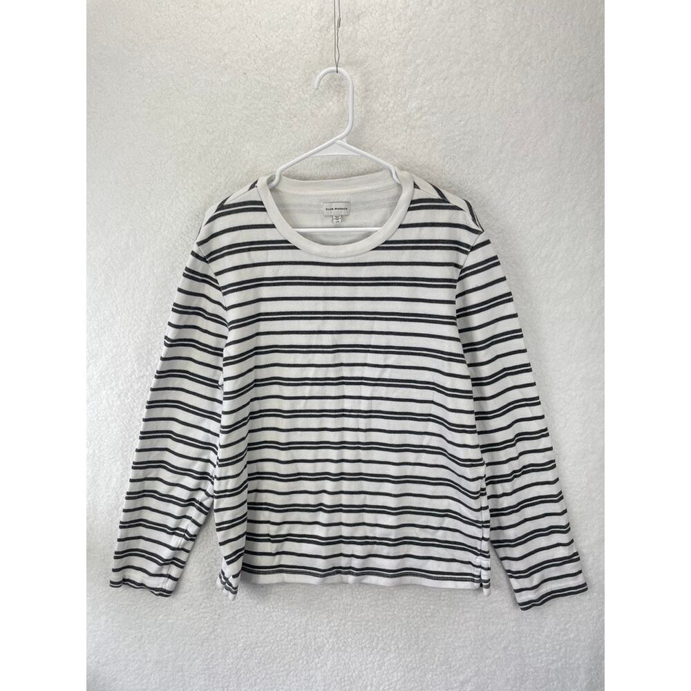 Club Monaco Men's Striped‎ Black White Size Large Long Sleeve Sweater